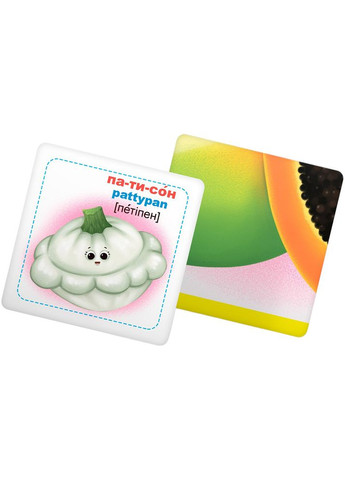 Картки Розумні картки. Фрукти та овочі 30 шт (9789669875464) Кристал Бук (365750477)