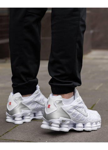 Білі Осінні кросівки чоловічі nike shox tl white найк шокс тл No Brand