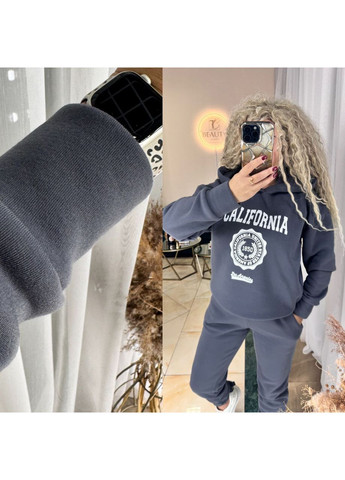 Костюм California тринитка на флісі,штани та худі з капюшоном Україна (362749568)