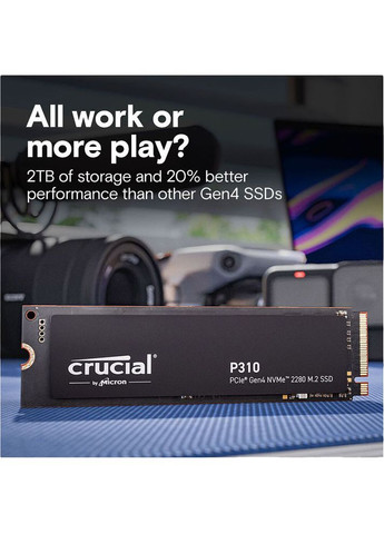 SSD накопитель M.2 2280 2TB P310 (CT2000P310SSD8) Micron (331863089)