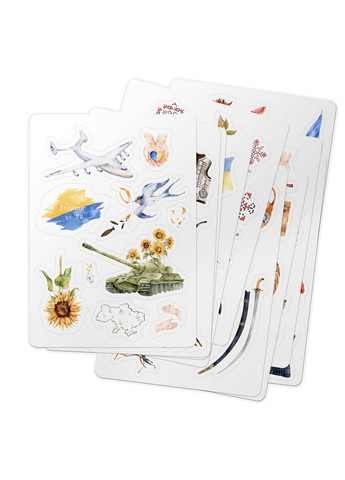 Стикеры, наклейки для альбомов "Це Україна" 113 шт. (наклейки) Your Magnets (336960238)