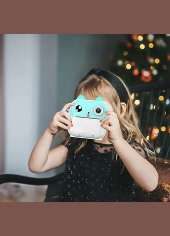 Дитячий портативний міні принтер фотоапарат 2 в 1 з функцією миттєвого друку Q5-2BD40 No Brand (325701647)