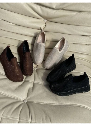 Текстильні сліпони зі стразами No Brand (401493872)