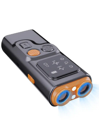 Аккумуляторный ультразвуковой отпугиватель собак с двумя излучателями, фонариком COB и дисплеем 122,4×51,3×26,6 мм (482257-Prob) Unbranded (372745035)