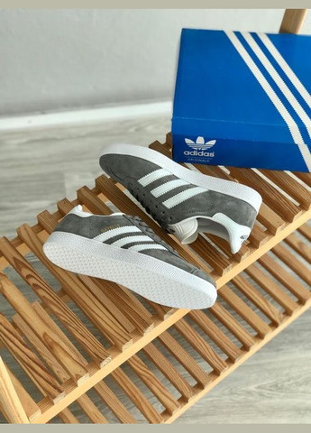 Кросівки жіночі і чоловічі Adidas Gazelle gray | Адідас Газель сірі No Brand сірі демісезони (307397801)