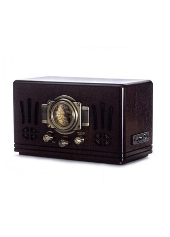 Ретро радіо програвач Daklin Де Голль AM/FM,MP3/ USB/ SD дерево Горіх (RP-057) No Brand (332635789)