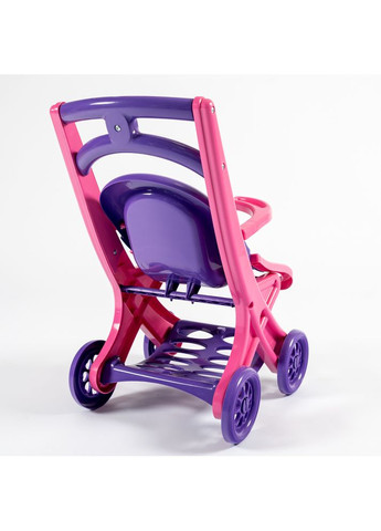 Тележка для кукол и пупсов шезлонг розово-фиолетовый (0122/02) Doloni (365590282)