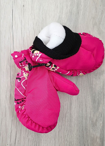 Балонові рукавиці на флісі для дівчат, 1-3 роки No Brand (305234549)