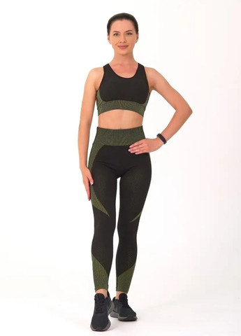 Спортивний костюм трійка: топ, рашгард та лосини 3 в 1 (70059) FitFiesta (329193868)