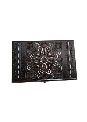 Деревяна шкатулка інкрустована бісером (20\13 см.) Україна (358203090)