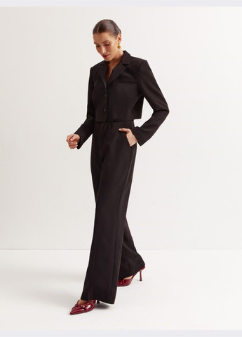 Черный женский пиджак чёрного цвета в стиле кежуал Dressa - демисезонный