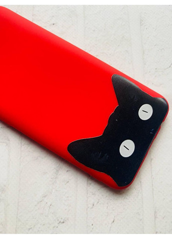 Матовий червоний чохол на Xiaomi Redmi Note 8T:: Котик (принт 119) Creative (360709879)