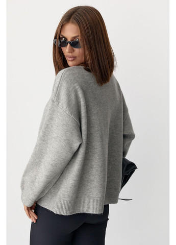 Теплий в'язаний кардиган на блискавці No Brand (360392836)