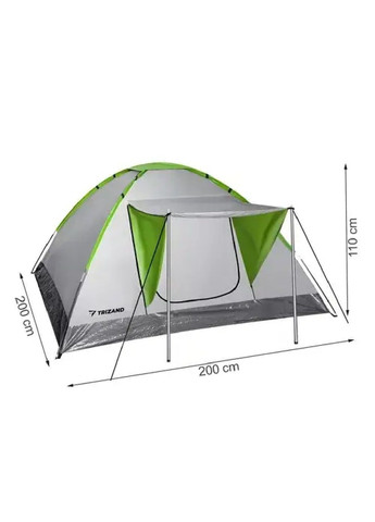 Палатка тент с крышей навесом чехлом для туризма походов рыбалки кемпинга четырехместная 200х200х110 см (477121-Prob) Unbranded (294719948)