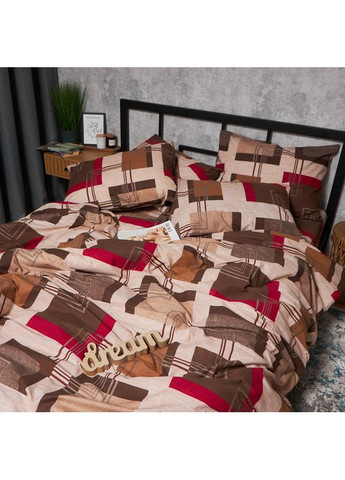 Комплект постільної білизни Бязь Gold Люкс «» Євро 200х220 наволочки 4х70х70 (MS-820006699) Moon&Star Retro Geometry (356115332)