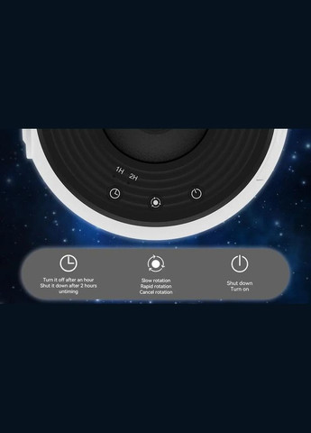 Нічник- проектор зоряного неба планетарій Projector з 13 космічними слайдами та таймером сну Чорний No Brand Galaxy (318307641)