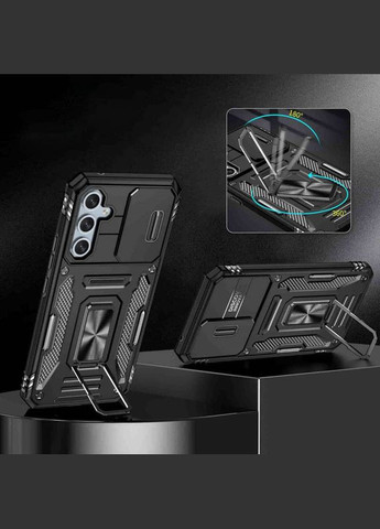 Ударопрочный чехол Camshield Army Ring для Samsung Galaxy A35 / A55 Black No Brand (344465011)