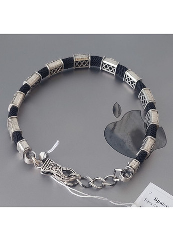 Браслет срібний з рунами 10 вставок No Brand (369974984)