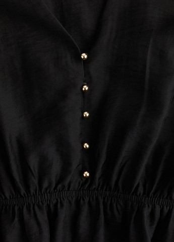 Чорна кежуал сукня H&M з квітковим принтом