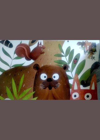 Вінілова наклейка на стіну Звірі на відпочинку Be Happy Day (лист 60 х 90 см) Б353 No Brand (302242992)