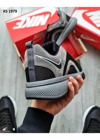 Сірі Осінні кросівки чоловічі nike air zoom grey orange найк аір зум No Brand