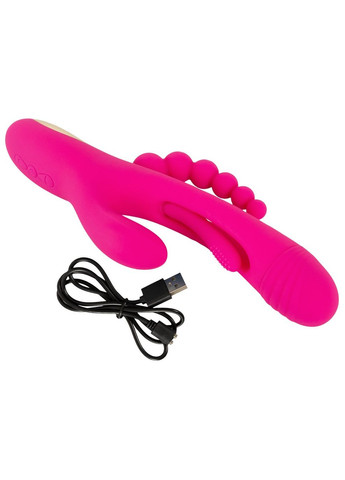 Потрійний вібратор Sweet Smile, пульсуючий масатор, інтимний стимулятор із язичком для жінок Orion (346133235)