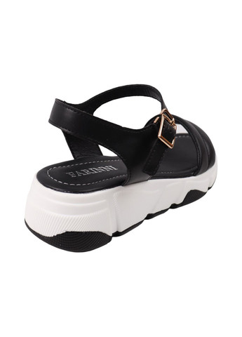 Черные босоножки женские черные натуральная кожа FARINNI