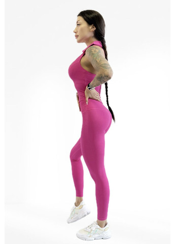 Костюм для фітнесу жіночий лосини пуш ап і топ в рубчик LILAFIT (353834709)