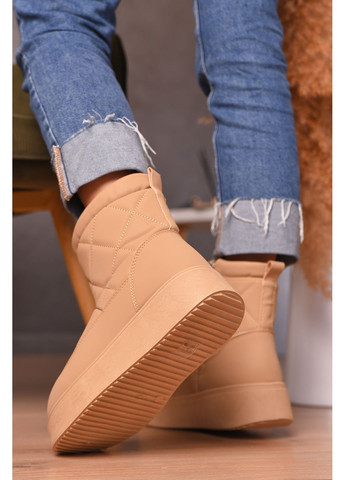 Угги женские на меху бежевого цвета Let's Shop (364485021)