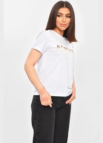 Футболка женская белого цвета Let's Shop - (333799169)