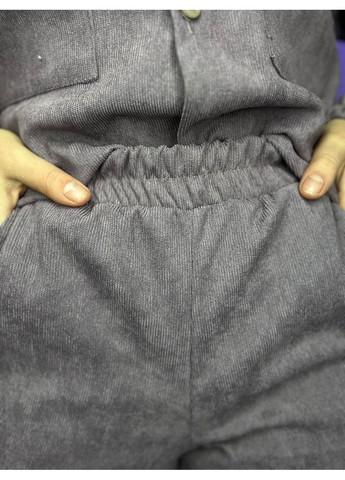 Костюм (рубашка, брюки), цвет Темно-серый No Brand (361124396)