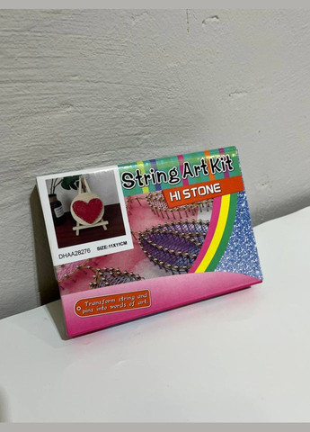 Дитячий набір для творчості стрінг-арт "Серце" YG0115(28276) дерев'яна основа Bambi (342025885)
