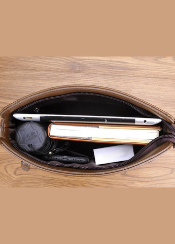 Чоловіча сумка планшетка темно-коричневий No Brand (301212066)