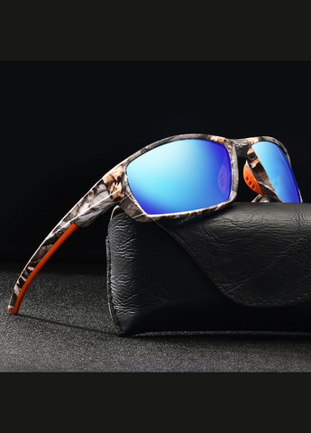 Cолцезащитные очки зеркальные Ice Blue Mirror UV400 TR90 Polarized Anti-glare No Brand (327878804)