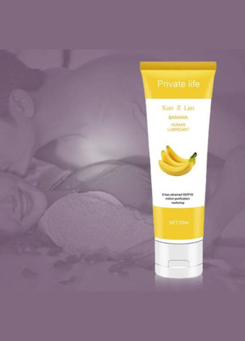Лубрикант їстівний інтимний 30 мл на водній основі із соковитим банановим смаком No Brand (335877642)