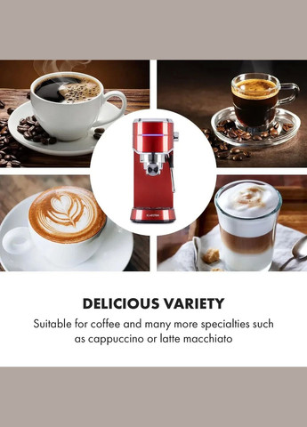 Кофеварка рожковая Futura Espressomaker эспрессо 20 бар (10035184) Klarstein (338194743)