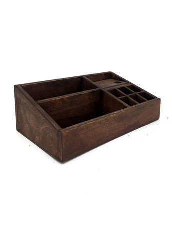 Настольный органайзер из дерева Левитон капучино (КНЦ-008909) No Brand (328228114)