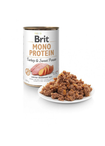 Корм для собак Mono Protein Turkey & Sweet Potato 400г, з індичкою та бататом Brit (292258579)