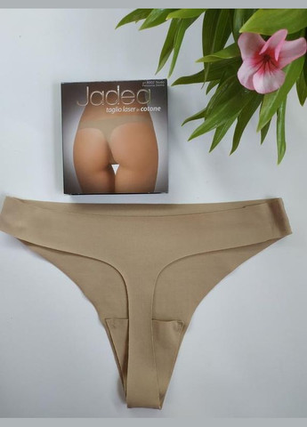 Трусики-стринги женские jadea 8002 без швов черные хлопковые жадеа Jadea Intimo (331148164)