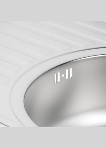 Кухонна мийка 7750(08) Satin 770x500x180 мм + сифон Wezer (275335862)