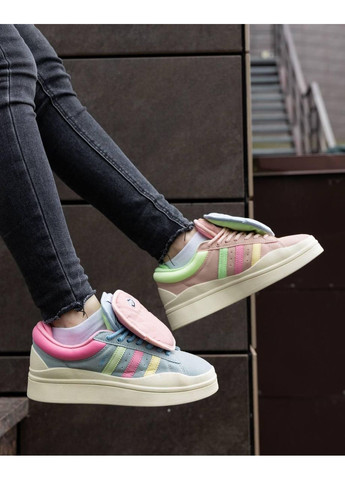 КРОСІВКИ ЖІНОЧІ ADIDAS CAMPUS X BAD BUNNY MOON PINK АДІДАС КАМПУС No Brand рожеві демісезони (367176644)