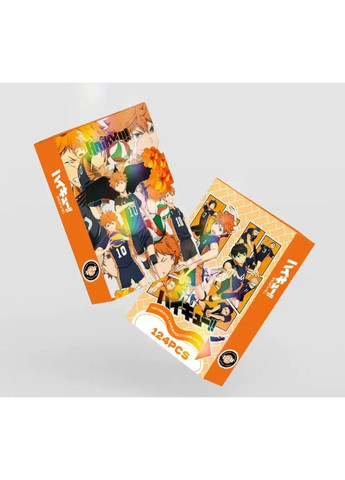 Набор коллекционных карт LOMO и стикеров аниме Волейбол!, Haikyuu!! 124 шт. No Brand (361679373)