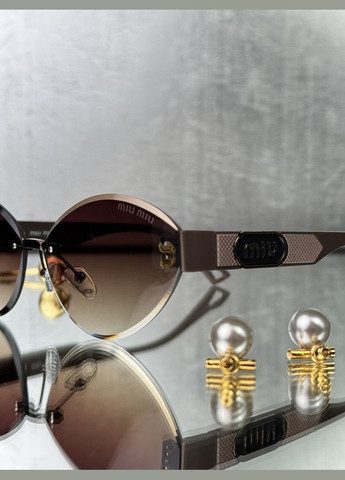 Жіночі окуляри Miu brown 4 No Brand (347149320)