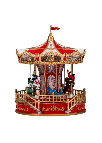 Карусель новорічна з підсвічуванням та музикою Казковий вир 23х28,5 см ELISEY (366214957)