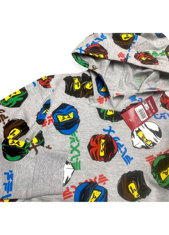 Кофта худая Ninjago Лего Ниндзяго детская на мальчика серая Lego Wear (333334036)