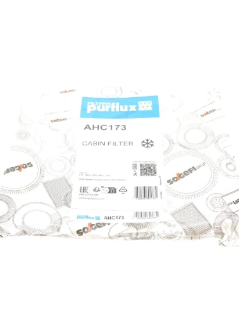 Фільтр салону Volvo S60/S70/S80/V70/XC90 -14 (вугільний) AHC173 UA63 Purflux (347161459)