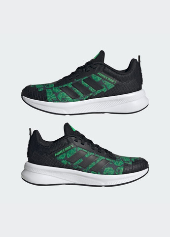 Чорні всесезонні кросівки minecraft fortarun 4.0 junior adidas