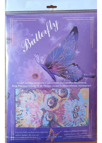 Набір для вишивання бісером 532 Совина сімейка 27 х 27 см Butterfly (381193644)