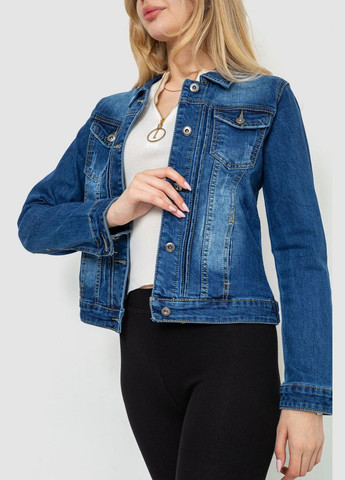 Синяя демисезонная джинсовая куртка женская Ager 129RL004