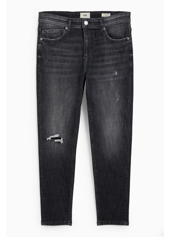 Серые демисезонные джинсы carrot C&A